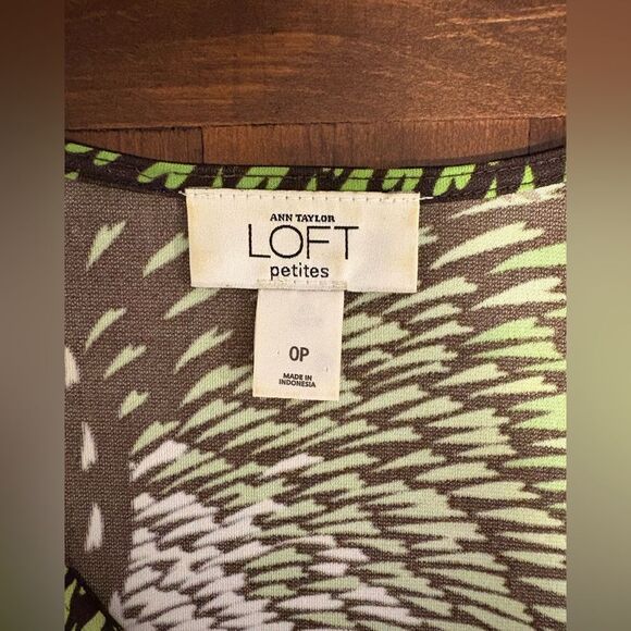 LOFT Midi 3/4 Sleeve Dress Size 0 Petite - Picture 9 of 11